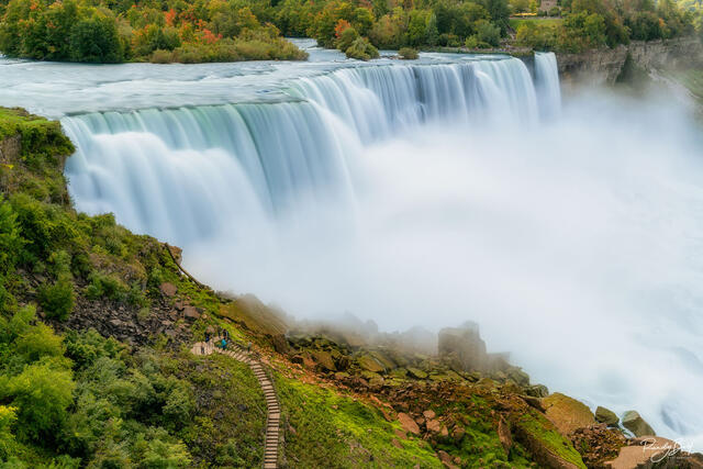 American Falls viewpoint at Niagara Falls State Park.