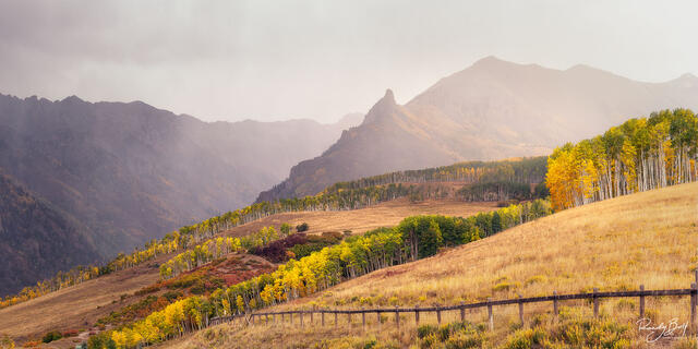 stormy weather over the San Juan mountain near Telluride colorado.