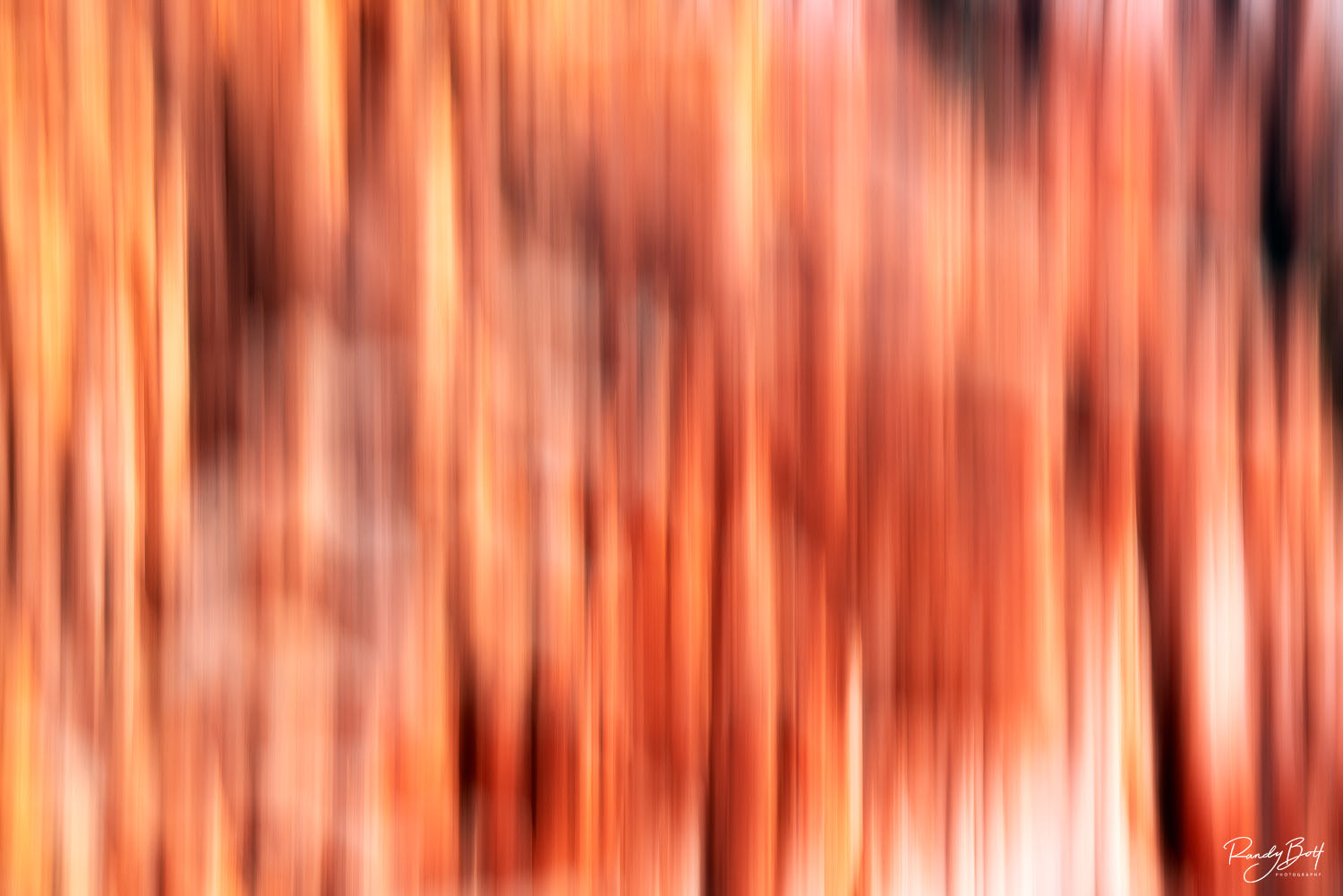 Clockwork Orange motion blur at bryce canyon national park with the hoodoos.