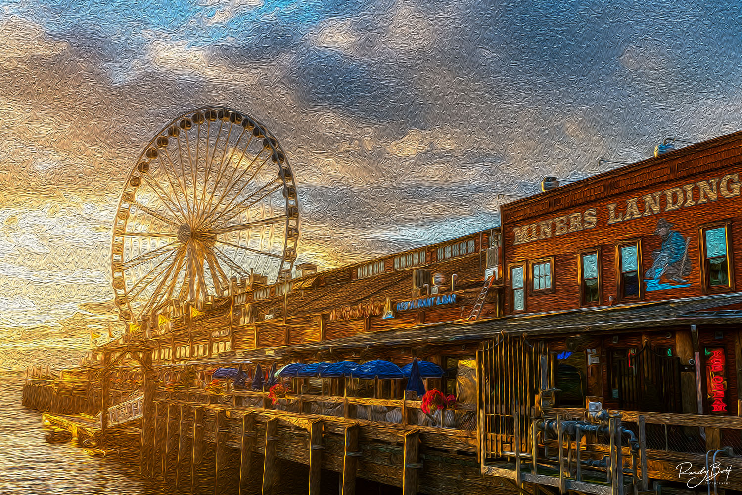 Oil paint filter in photoshop.