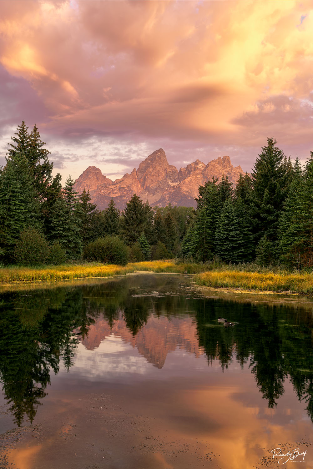 sunrise at Grand Teton National Park.